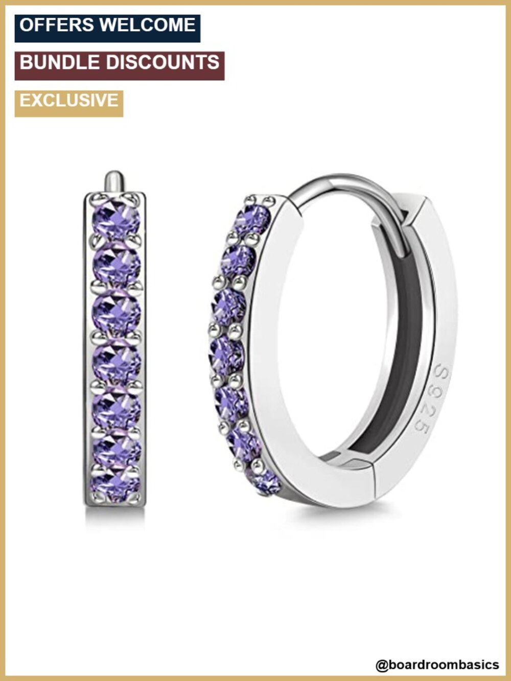 925 Sterling Silver Huggie Hoop Earrings Women Tiny Small Cartilage 6mm 8mm